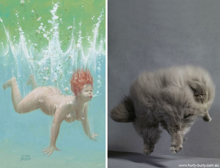 funny-cats-vintage-pin-up-girls-13