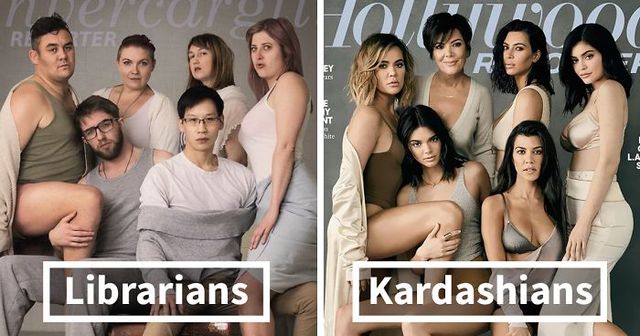 These Librarians Recreated The Kardashian Photoshoot, And It Looks Even Better Than The Original