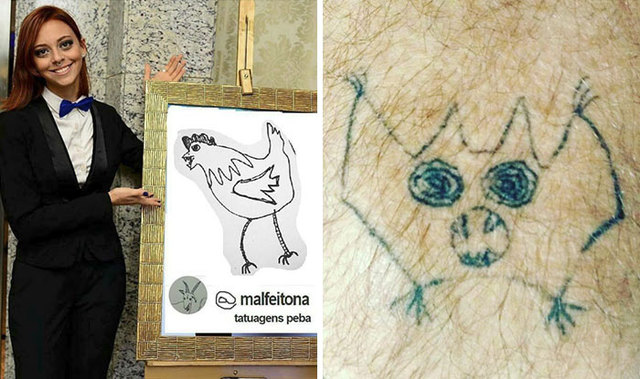 This Brazilian Artist Is Horrible At Tattooing, But Customers Are Lining Up To Get Inked (40 Pics)