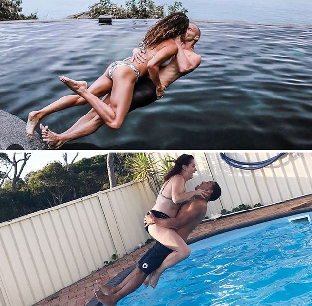 Woman Continues To Recreate Celebrity Instagram Pics, And The Result Is Better Than The Original